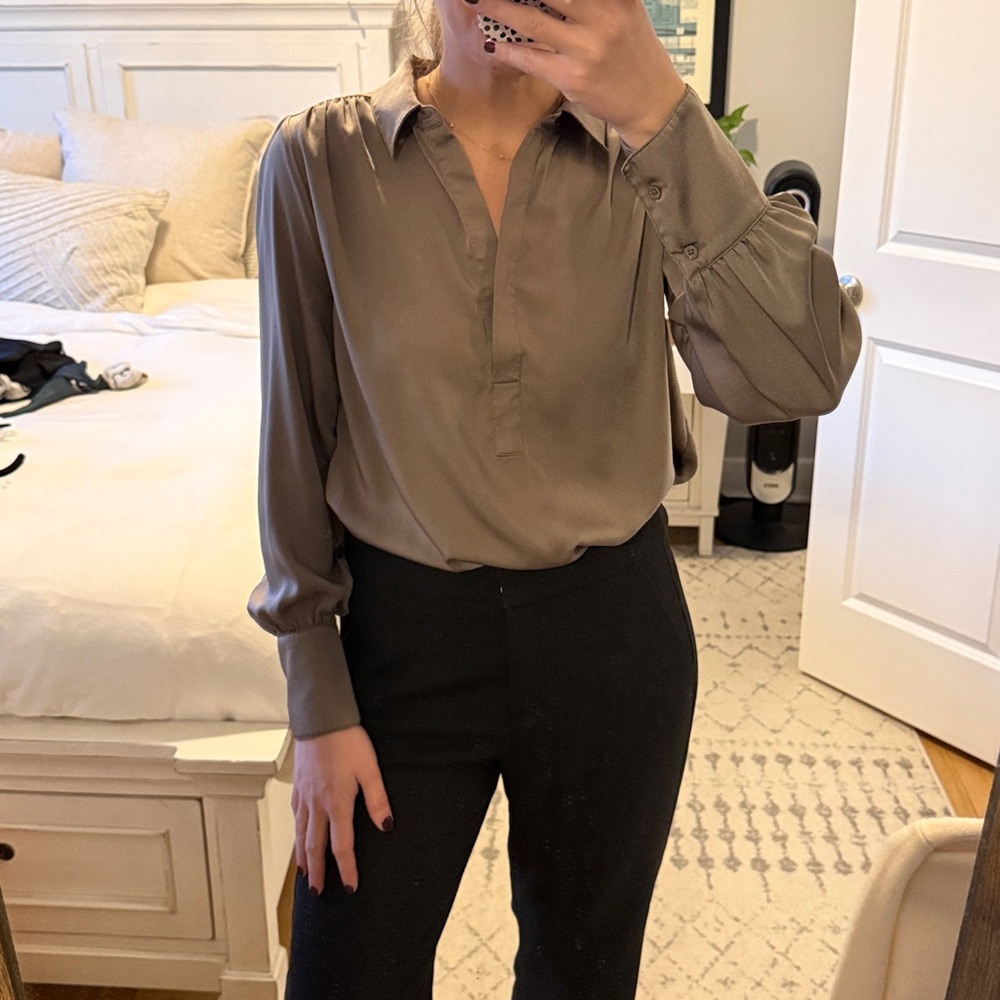 Banana Republic Taupe Blouse